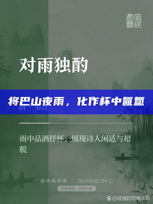 将巴山夜雨，化作杯中氤氲